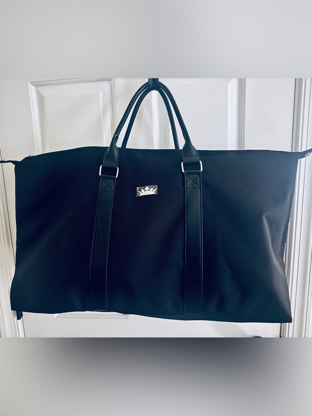 Dolce & Gabbana Beauty Black Duffel Bag with Crown Plaque